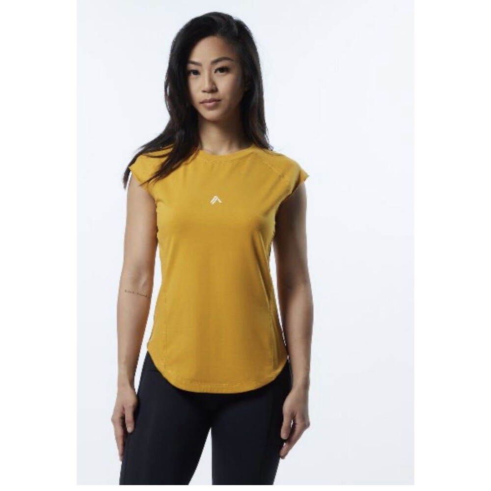 Alphalete Women's Velocity Tee - Exotic yellow , Size Small